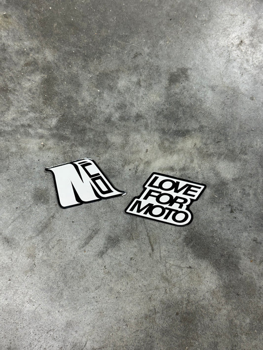 M.co & LOVE FOR MOTO tiny stickers